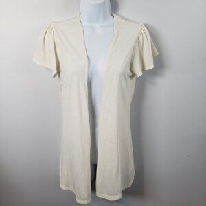 Maurices Womens Ivory Cream Cover w/Crocheted Lace Back M Size Medium / A39
